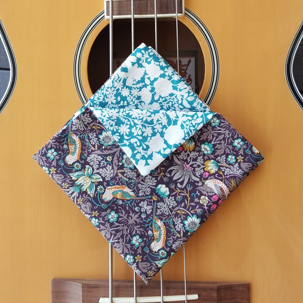 NEW Pocket Square Double Sided - Jaded